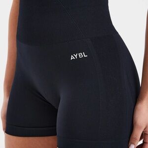 AYBL Empower Seamless Black Biker Shorts